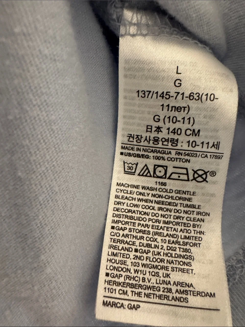 GAP light blue